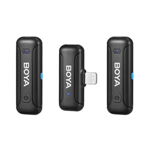میکروفون یقه ای بی سیم بویا مدل BY-WM3T-D2 رابط Lightning با باکس شارژ